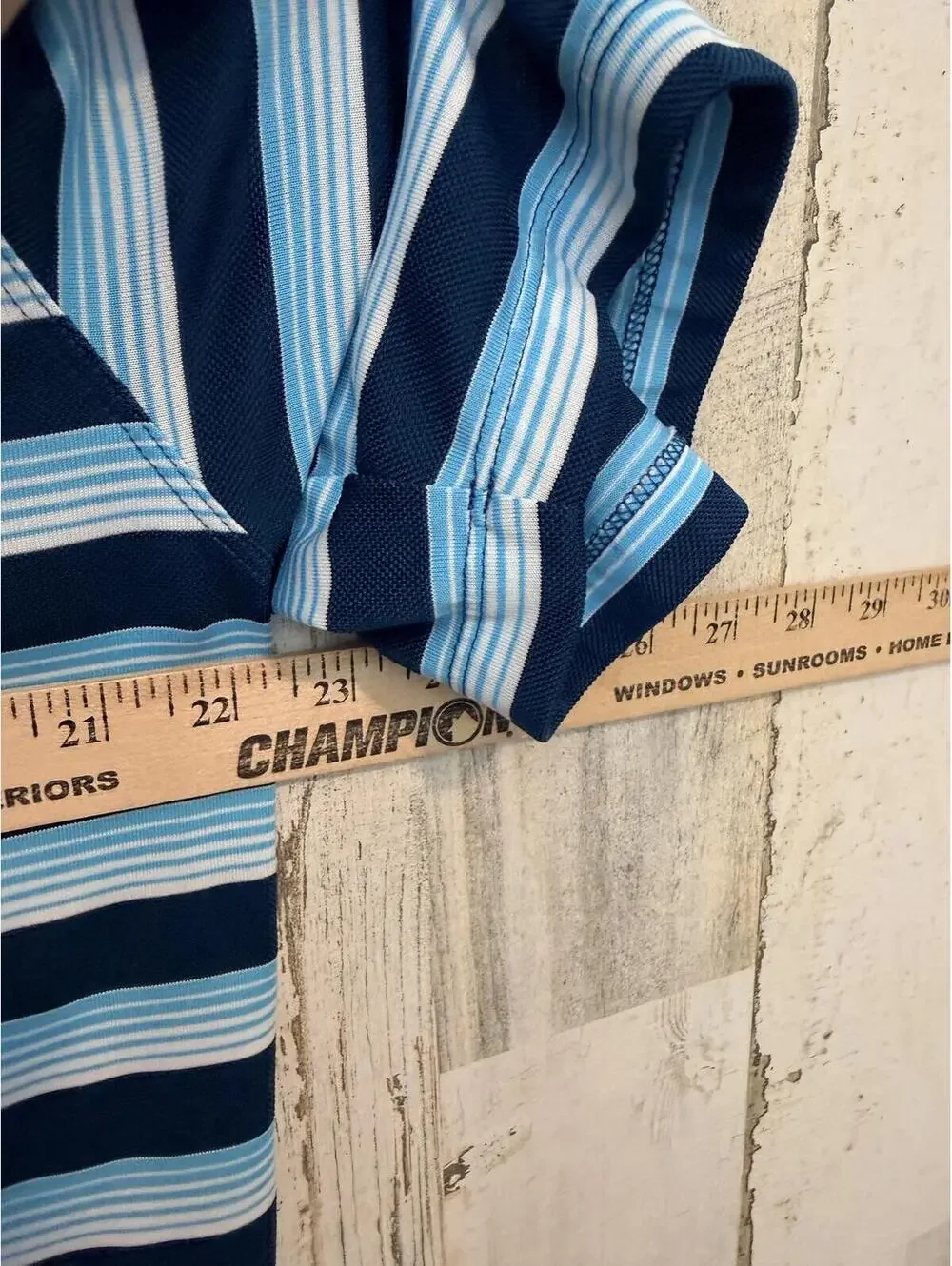 Nike Men Large Golf Polo Shirt Striped Dri-FIT Standard Fit